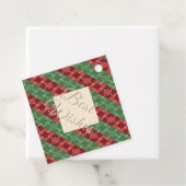 Festive Christmas Argyle Pattern フェイバータグ (インサイチュ)