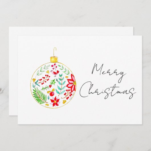 Festive Christmas Ball  招待状 (正面/裏面)