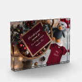 Festive Christmas basket pregnancy announcement  フォトブロック (左)