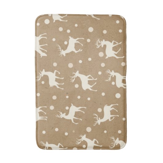 Festive Christmas Bath Mat – Holiday Bathroom Deco バスマット (正面縦)