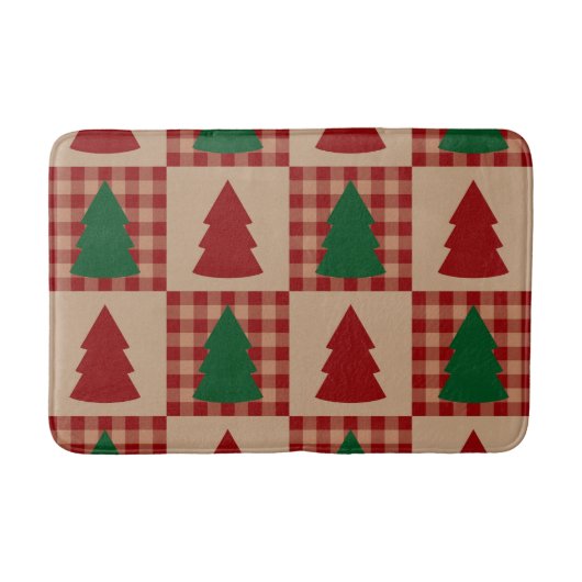 Festive Christmas Bath Mat – Holiday BathroomDecor バスマット (正面)