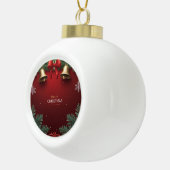 Festive Christmas Bells and Ornaments design セラミックボールオーナメント (右)