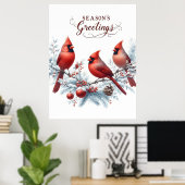 Festive Christmas Cards Collection for Holiday Gre ポスター (ホームオフィス)