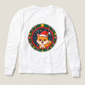 Festive Christmas Cartoon Dog (デザイン背面)