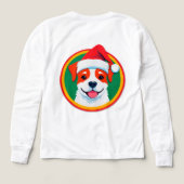 Festive Christmas Cartoon Dog (デザイン背面)