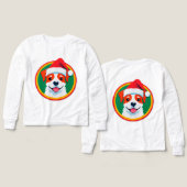 Festive Christmas Cartoon Dog (デザイン 正面＆背面)