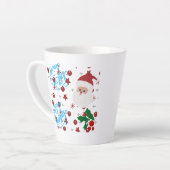 Festive Christmas coffee mug with holiday vibes  カフェラテマグ (左アングル)
