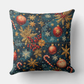 Festive Christmas Decor クッション (裏面)