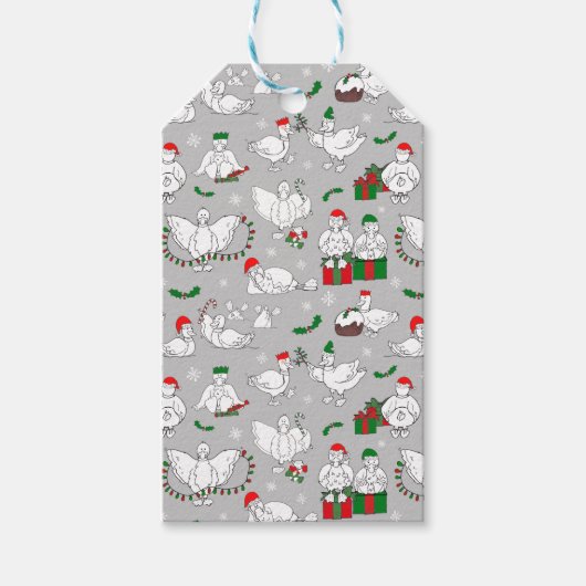 Festive Christmas Ducks ギフトタグ (正面)
