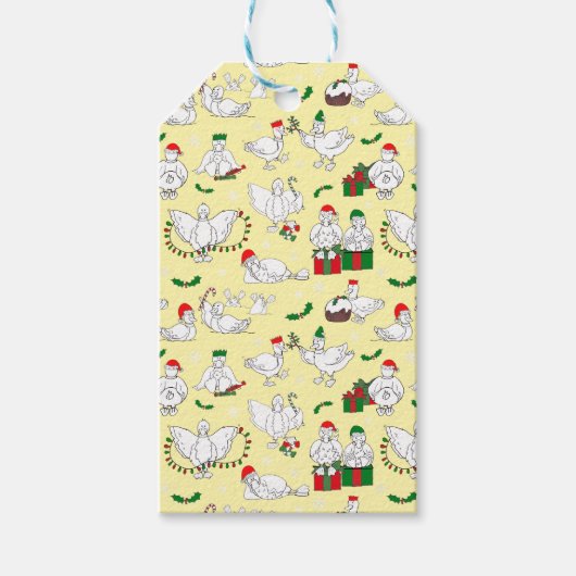 Festive Christmas Ducks ギフトタグ (正面)