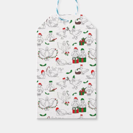 Festive Christmas Ducks ギフトタグ (正面)
