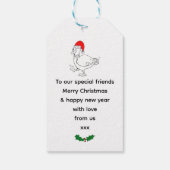 Festive Christmas Ducks ギフトタグ (裏面)