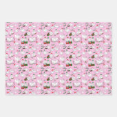 Festive Christmas Ducks ラッピングペーパーシート (正面2)