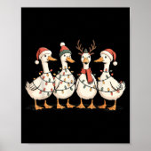 Festive Christmas Ducks Decorative Jolly Xmas Holi ポスター (正面)