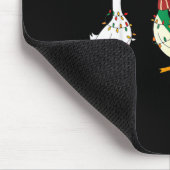 Festive Christmas Ducks Decorative Xmas Lights San マウスパッド (コーナー)