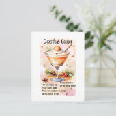 Festive Christmas eggnog recipe シーズンポストカード (スタンド正面)