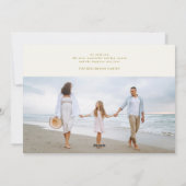 Festive Christmas Elegant Colorful Five Photo シーズンカード (裏面)