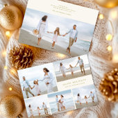 Festive Christmas Elegant Colorful Five Photo シーズンカード