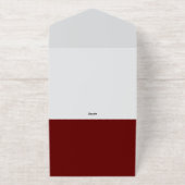 Festive Christmas Eve Party Invitation with Santa  オールインワン招待状 (外側)