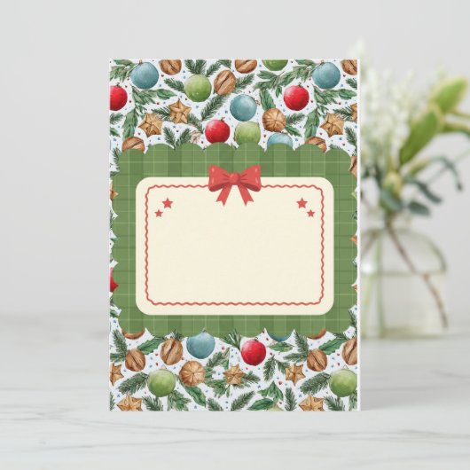 Festive Christmas Flat Card シーズンカード (スタンド正面)