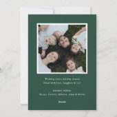 Festive Christmas Frame Photo Holiday Card シーズンカード (裏面)