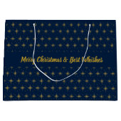 Festive Christmas Gift Bag | Holiday Present Packa ラージペーパーバッグ (正面)