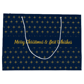 Festive Christmas Gift Bag | Holiday Present Packa ラージペーパーバッグ