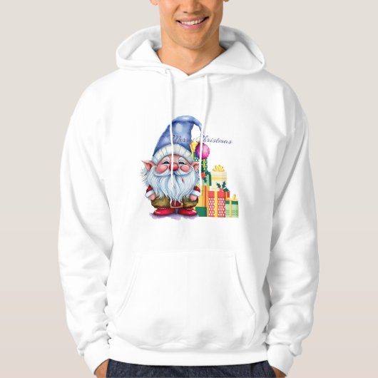 Festive Christmas Gnome T-Shirt – Cute Holiday パーカ (正面)