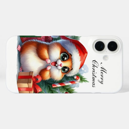 Festive Christmas Hamster customizable Case-Mate iPhoneケース (裏面 (横))