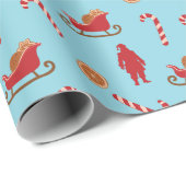 Festive Christmas Holiday Custom ラッピングペーパー (ロールコーナー)