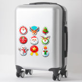 🎄 Festive Christmas Holiday Elements Set ✨ シール (スーツケース)