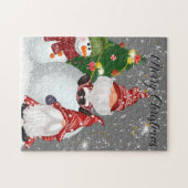 festive Christmas Holiday gnomes jigsaw puzzle ジグソーパズル (横)