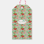 Festive Christmas – Holiday Icons with Stockings ギフトタグ (裏面)