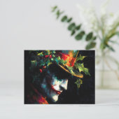 Festive Christmas Joker Portrait シーズンポストカード (スタンド正面)