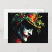 Festive Christmas Joker Portrait 案内ポストカード (正面/裏面)