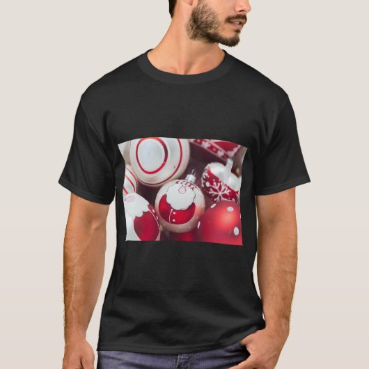 Festive Christmas Joy Art Tee Tシャツ (正面)