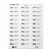 Festive Christmas Lights Seasons Greetings ラベル (フルシート)