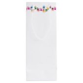 Festive Christmas Lights Seasons Greetings Name ワインギフトバッグ (裏面)