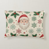 Festive Christmas Lumbar Pillow – Cheerful Holiday アクセントクッション (裏面)