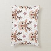 Festive Christmas Lumbar Pillow – Cheerful Holiday アクセントクッション (裏面(縦))