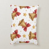 Festive Christmas Lumbar Pillow – Cheerful Holiday アクセントクッション (裏面(縦))