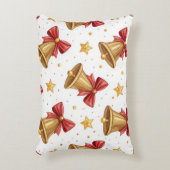 Festive Christmas Lumbar Pillow – Cheerful Holiday アクセントクッション (正面(垂直))