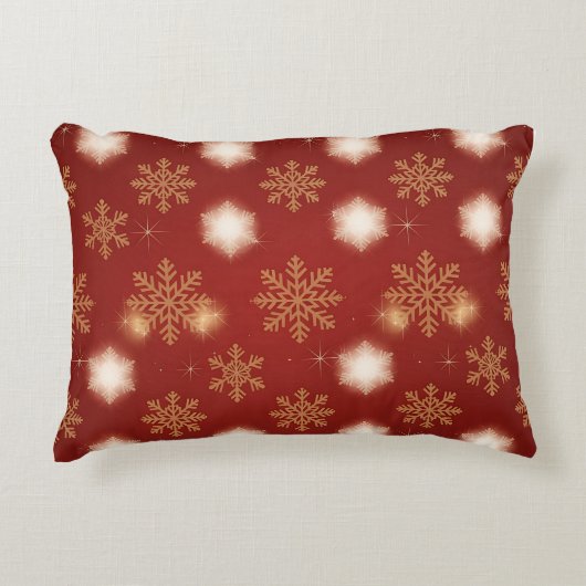 Festive Christmas Lumbar Pillow – Cheerful Holiday アクセントクッション (正面)