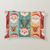 Festive Christmas Lumbar Pillow – Cheerful Holiday アクセントクッション (裏面)