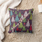 Festive Christmas Luxury Christmas Trees クッション (ブランケット)