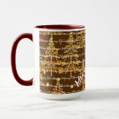 Festive Christmas Luxury Christmas Trees マグカップ (左)