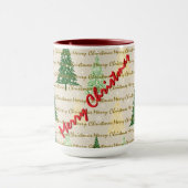 Festive Christmas Luxury Christmas Trees マグカップ (中央)