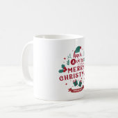 Festive Christmas Mug – Holiday Cheer Delight コーヒーマグカップ (正面左)