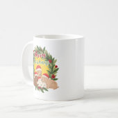 Festive Christmas Mug | Puppies コーヒーマグカップ (正面左)