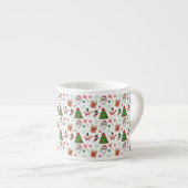 Festive Christmas Mug – Santa & Reindeer エスプレッソカップ (正面右)